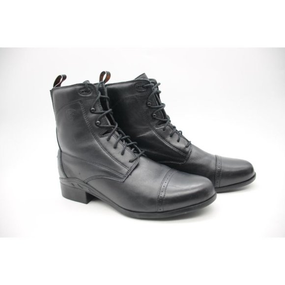 Ariat Heritage III Paddock Black Leather Riding Boots 10000811 Women Size 11 B - Picture 1 of 12
